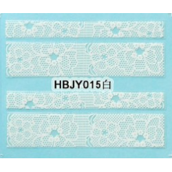 Стикер за Нокти Дантела Бяла HBJY015